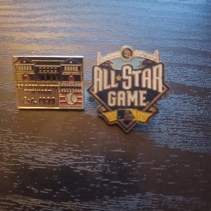 MLB Pins - Set of two - 2016 MLB All-Star Game and National Baseball H.O.F